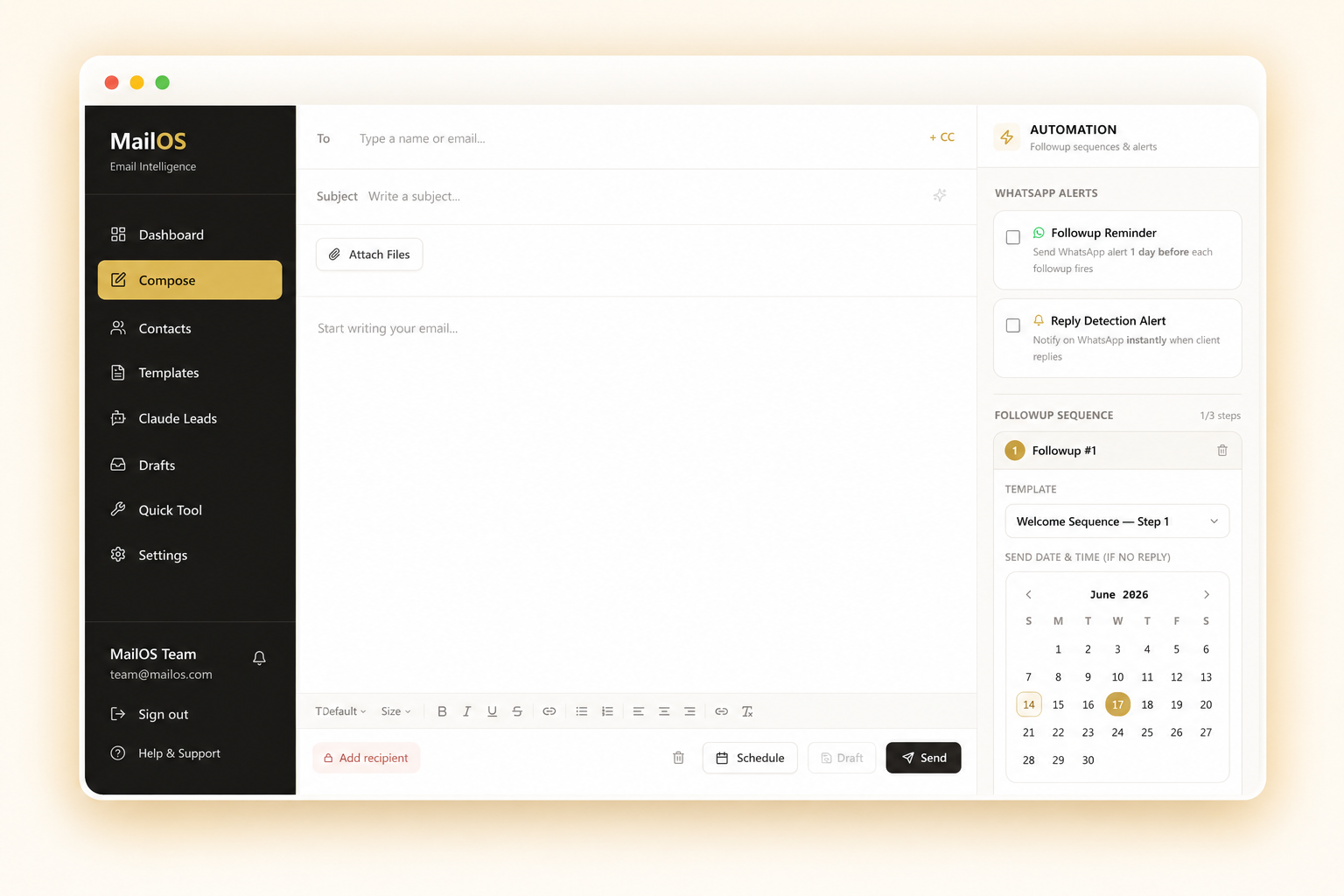 MailOS Compose Preview
