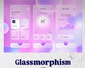 Glassmorphism UI Mockup