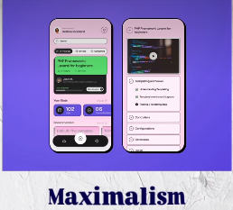 Maximalism UI Mockup