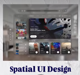 Spatial UI Design Mockup